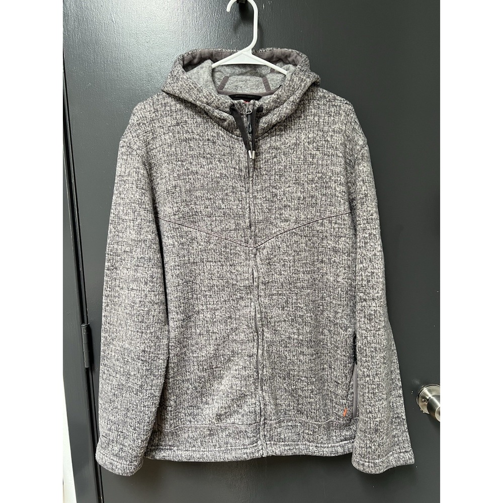 Mammut Chamuera Sz XL Gray Hooded Jacket Women Soft Fleece Jacket Ladies
